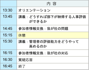 スケジュール